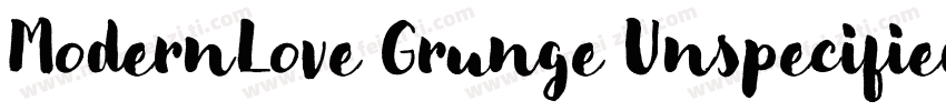 ModernLove Grunge Unspecified Regu字体转换